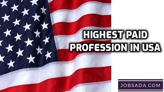 highest paid profession in usa