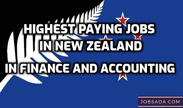 Highest Paying Jobs in New Zealand in Finance and Accounting