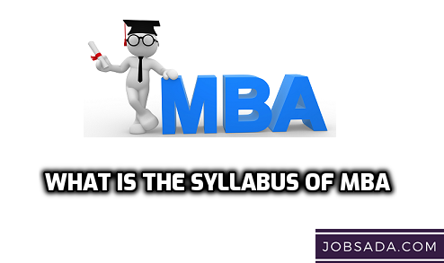 What is the Syllabus of MBA