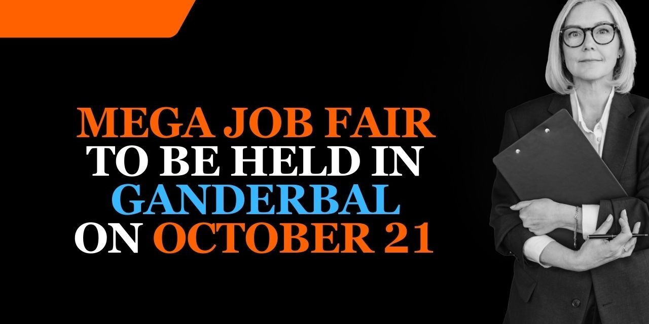 Mega Job Fair to be held in Ganderbal on October 21