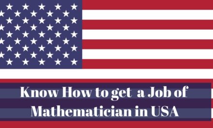Know How to get a Job of Mathematician in USA in 2024
