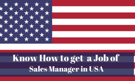 Know How to Get a Sales Manager Job in USA in 2024
